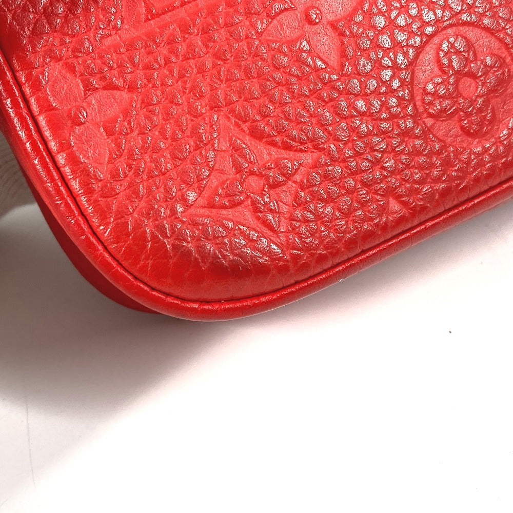 LOUIS VUITTON M53555 モノグラムアンプラント ポシェットヴォルガ チェーン カバン セカンドバッグ ストラップ付き ポーチ クラッチバッグ モノグラムアンプラントレザー ユニセックス レッド