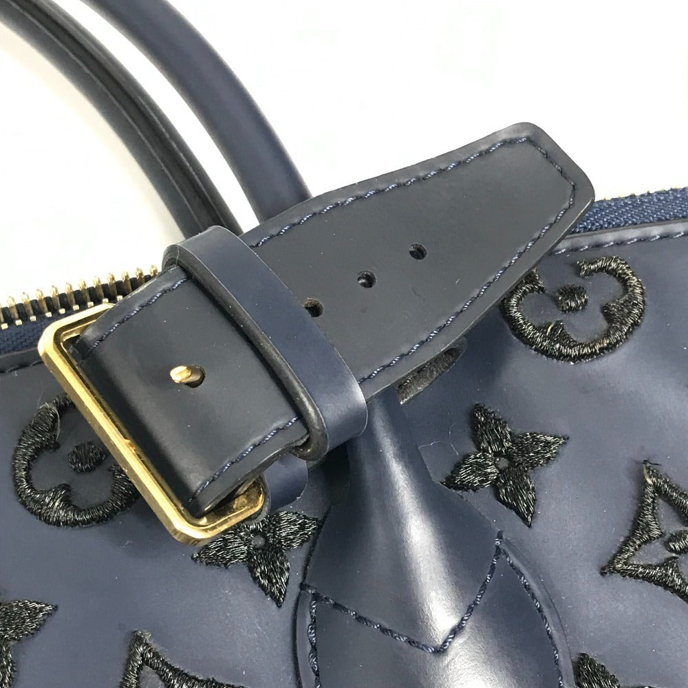 LOUIS VUITTON M93972 モノグラムラバー ロックイット ヴェルティカル ロックイットヴェルティカル トートバッグ カバン ハンドバッグ レディース ブルー