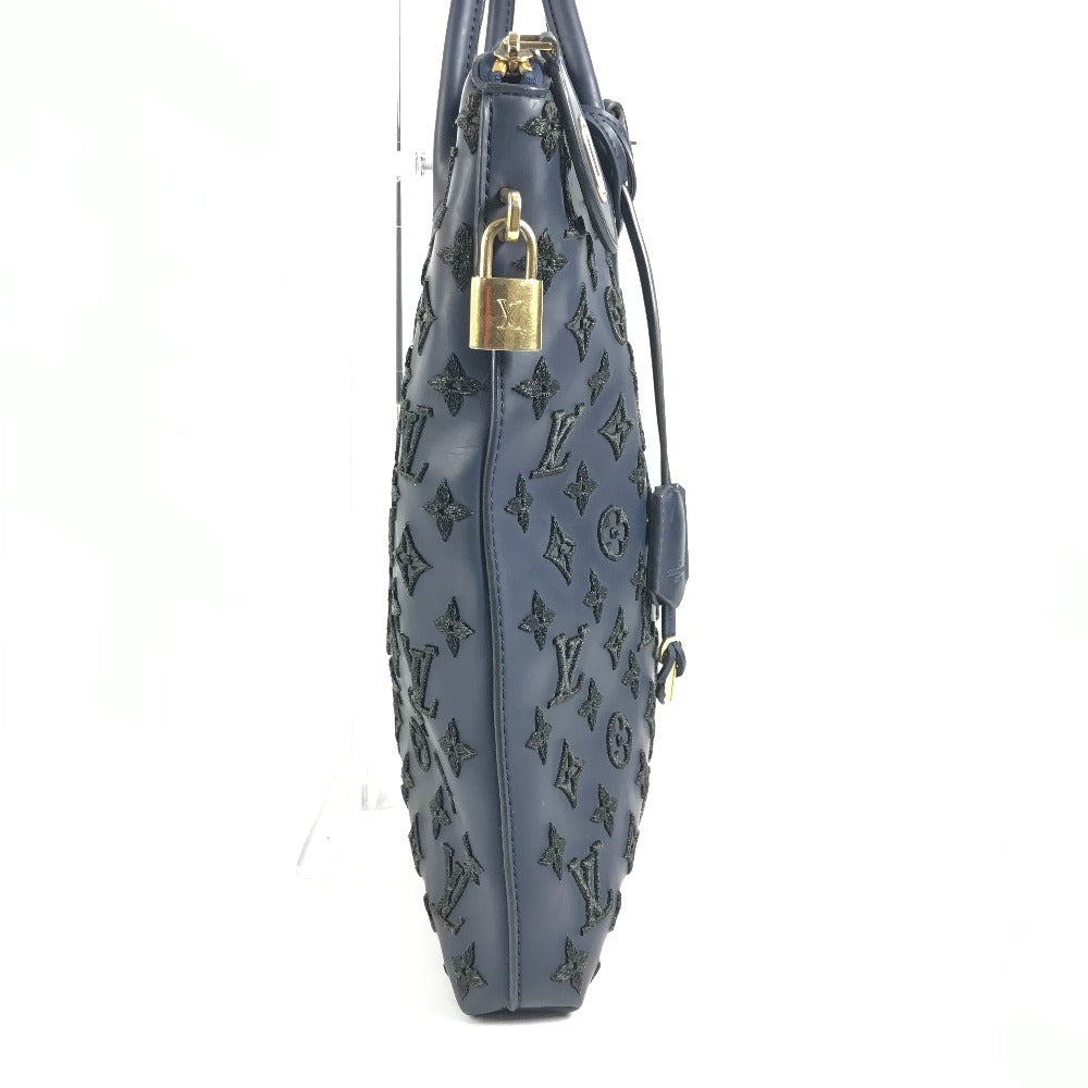 LOUIS VUITTON M93972 モノグラムラバー ロックイット ヴェルティカル ロックイットヴェルティカル トートバッグ カバン ハンドバッグ レディース ブルー