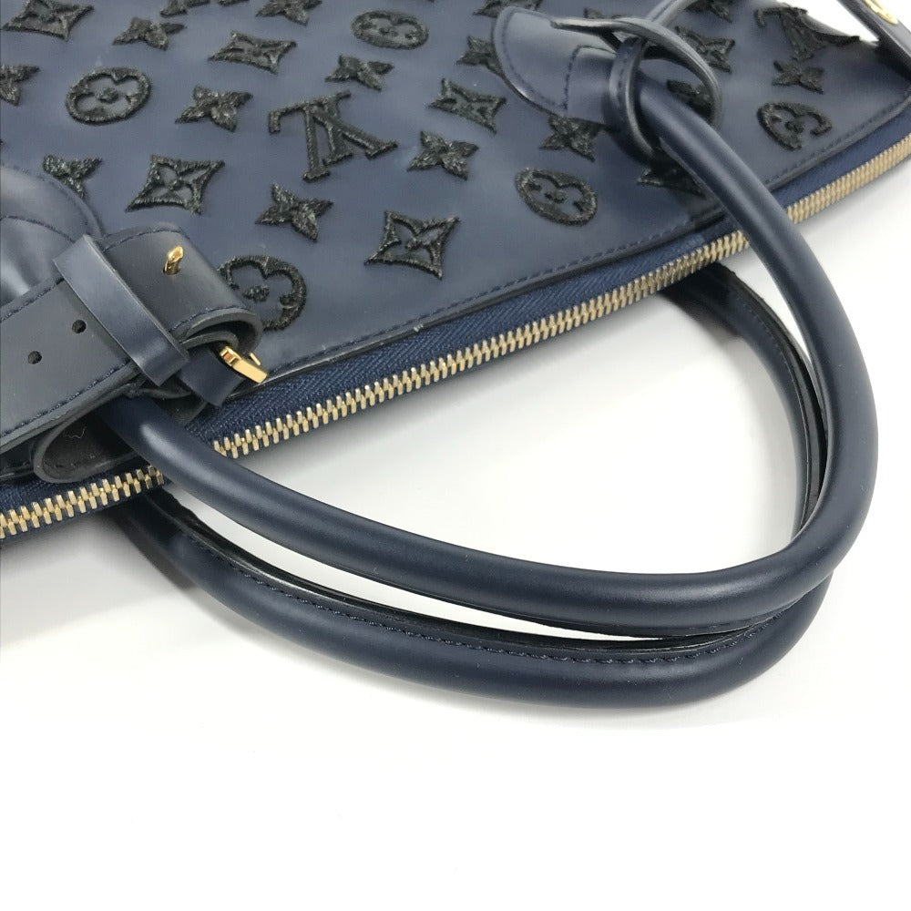 LOUIS VUITTON M93972 モノグラムラバー ロックイット ヴェルティカル ロックイットヴェルティカル トートバッグ カバン ハンドバッグ レディース ブルー