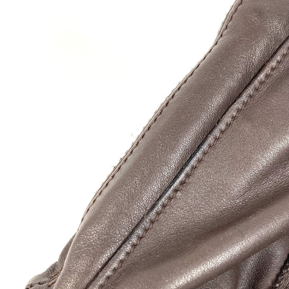 HERMES オレンジステッチ キャラバンホリゾンタルPM キャラバン ホリゾンタル PM カバン 2WAY ショルダーバッグ ハンドバッグ レザー レディース ブラウン