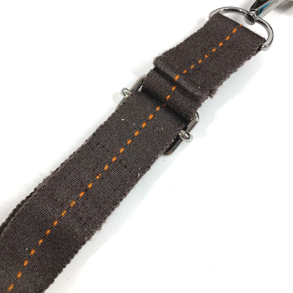 HERMES オレンジステッチ キャラバンホリゾンタルPM キャラバン ホリゾンタル PM カバン 2WAY ショルダーバッグ ハンドバッグ レザー レディース ブラウン