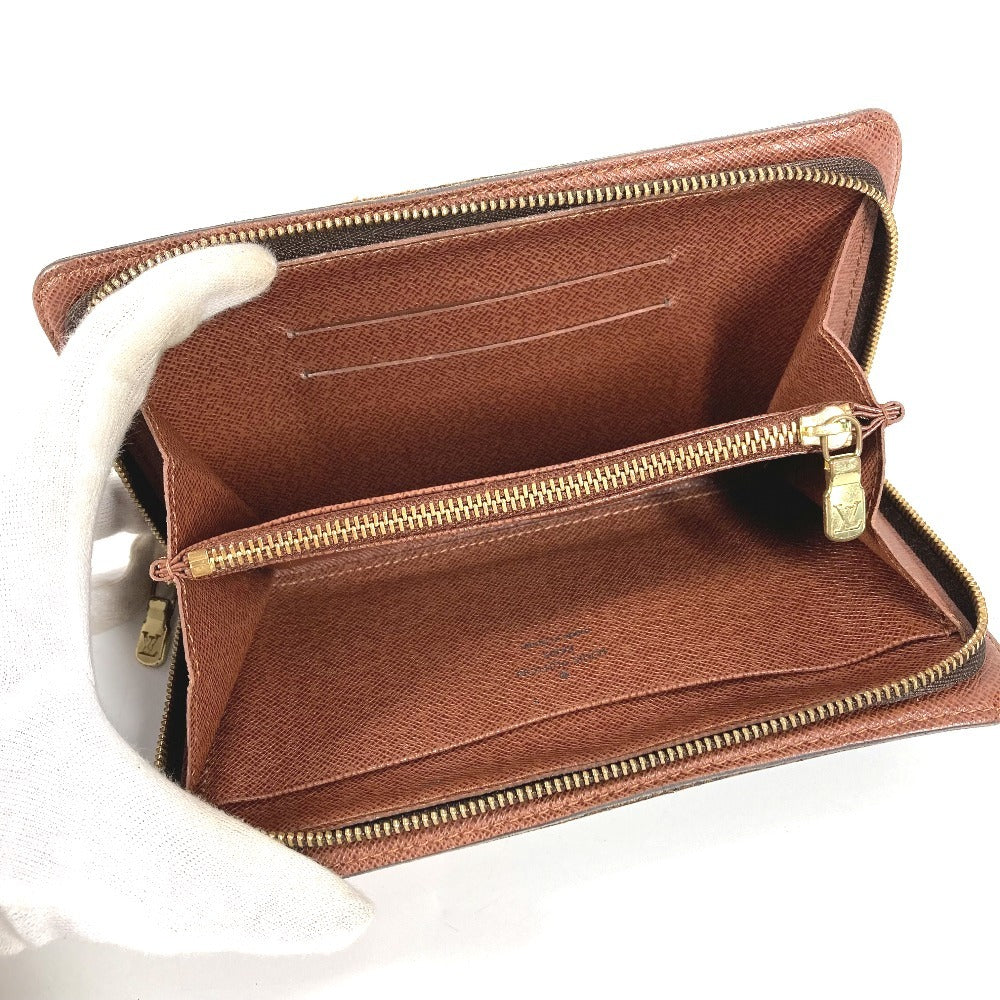 LOUIS VUITTON M61729 Monogram Panda Takashi Murakami Porte Monne Zip Long Wallet Round Zipper Monogram Canvas Women's Brown