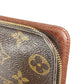 LOUIS VUITTON M61729 Monogram Panda Takashi Murakami Porte Monne Zip Long Wallet Round Zipper Monogram Canvas Women's Brown