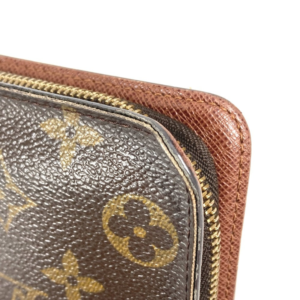 LOUIS VUITTON M61729 Monogram Panda Takashi Murakami Porte Monne Zip Long Wallet Round Zipper Monogram Canvas Women's Brown