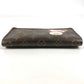 LOUIS VUITTON M61729 Monogram Panda Takashi Murakami Porte Monne Zip Long Wallet Round Zipper Monogram Canvas Women's Brown
