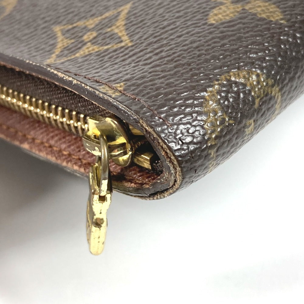 LOUIS VUITTON M61729 Monogram Panda Takashi Murakami Porte Monne Zip Long Wallet Round Zipper Monogram Canvas Women's Brown