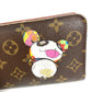 LOUIS VUITTON M61729 Monogram Panda Takashi Murakami Porte Monne Zip Long Wallet Round Zipper Monogram Canvas Women's Brown