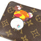 LOUIS VUITTON M61729 Monogram Panda Takashi Murakami Porte Monne Zip Long Wallet Round Zipper Monogram Canvas Women's Brown