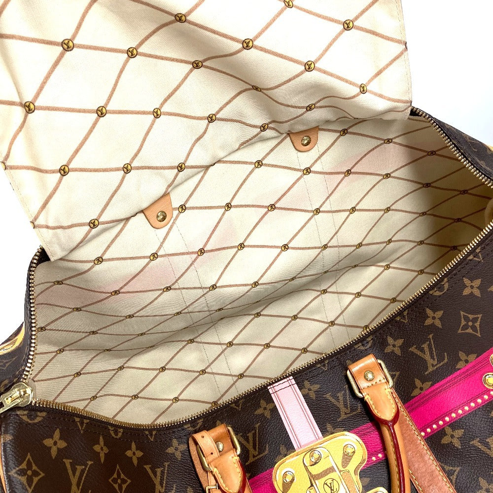 LOUIS VUITTON M43613 モノグラム サマートランク キーポル バンドリエール 50 カバン 2WAYバッグ ショルダーバッグ トラベルバッグ 旅行バッグ ボストンバッグ モノグラムキャンバス レディース ブラウン