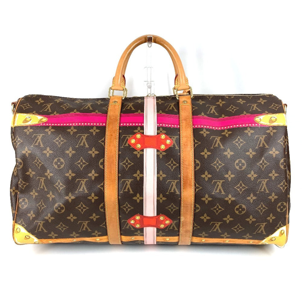 LOUIS VUITTON M43613 モノグラム サマートランク キーポル バンドリエール 50 カバン 2WAYバッグ ショルダーバッグ トラベルバッグ 旅行バッグ ボストンバッグ モノグラムキャンバス レディース ブラウン