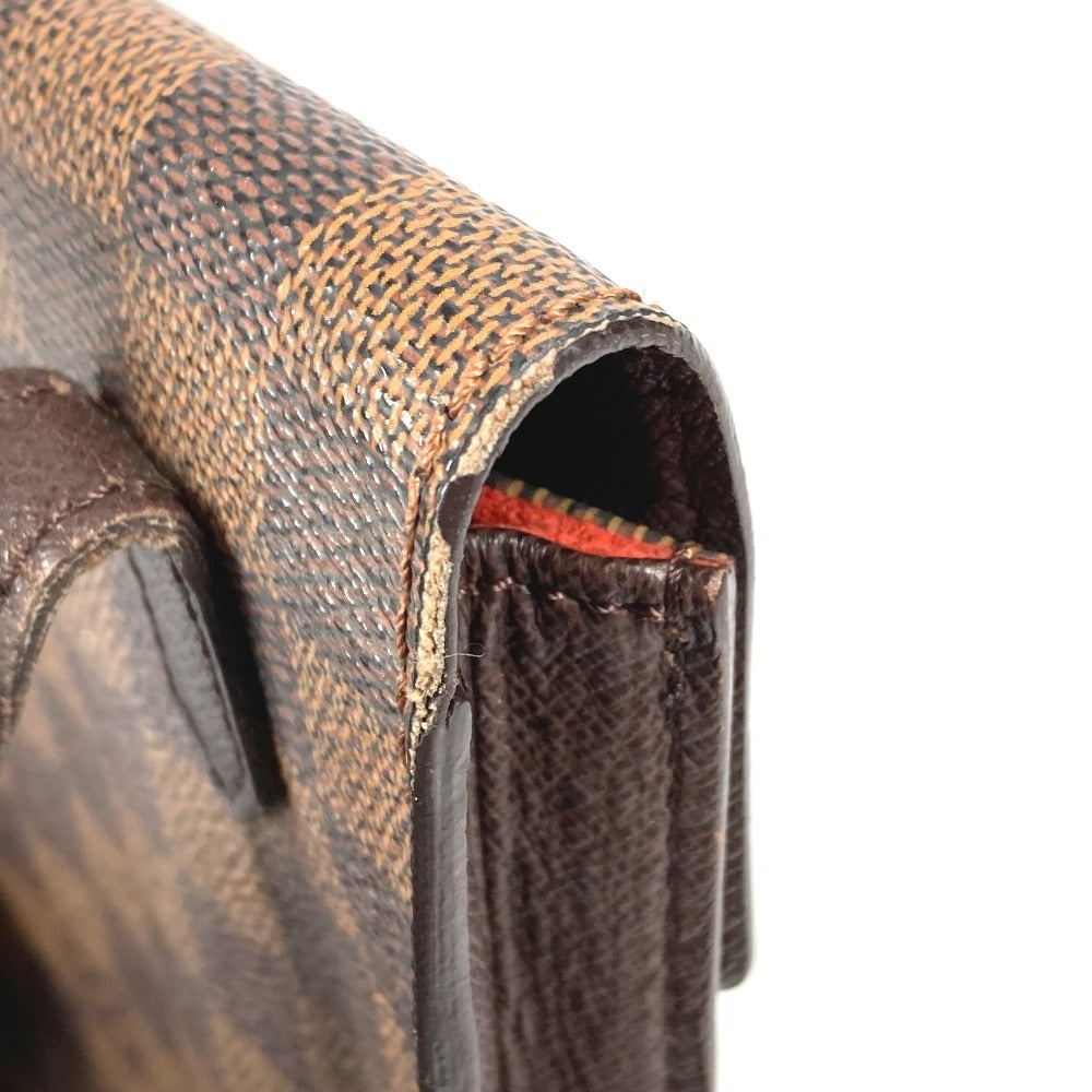 LOUIS VUITTON N45272 ダミエ ピムリコ ポシェット 斜め掛け フラップ ショルダーバッグ ダミエキャンバス ユニセックス エベヌ ブラウン