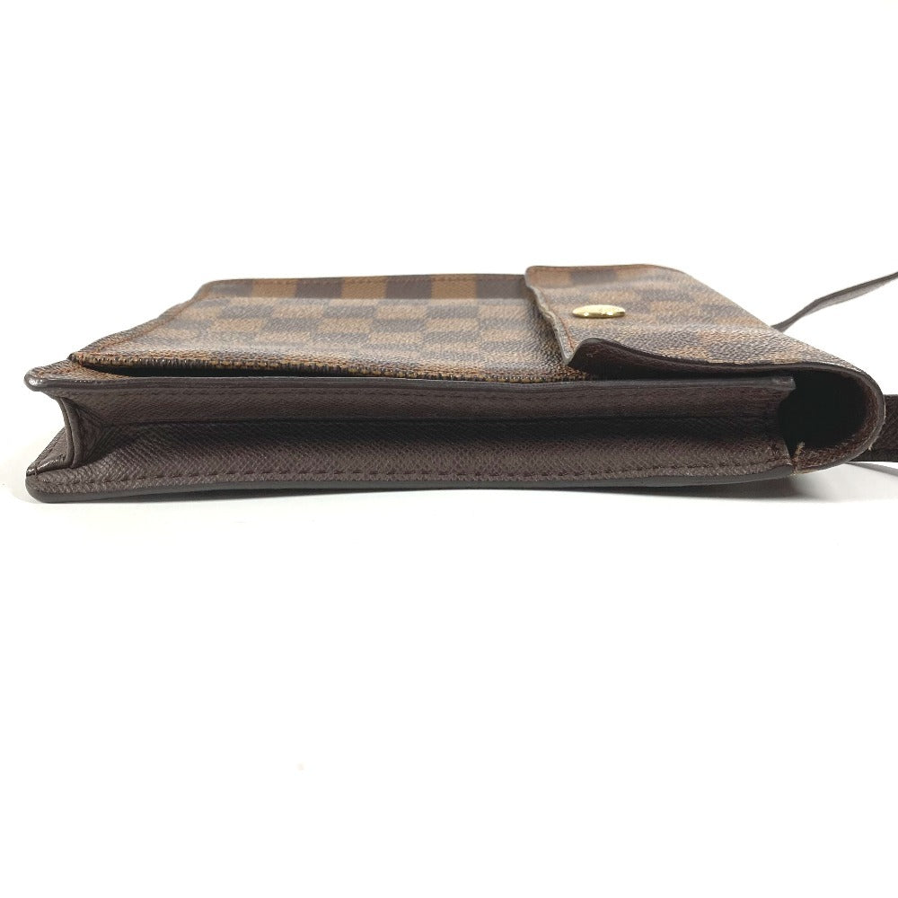 LOUIS VUITTON N45272 ダミエ ピムリコ ポシェット 斜め掛け フラップ ショルダーバッグ ダミエキャンバス ユニセックス エベヌ ブラウン