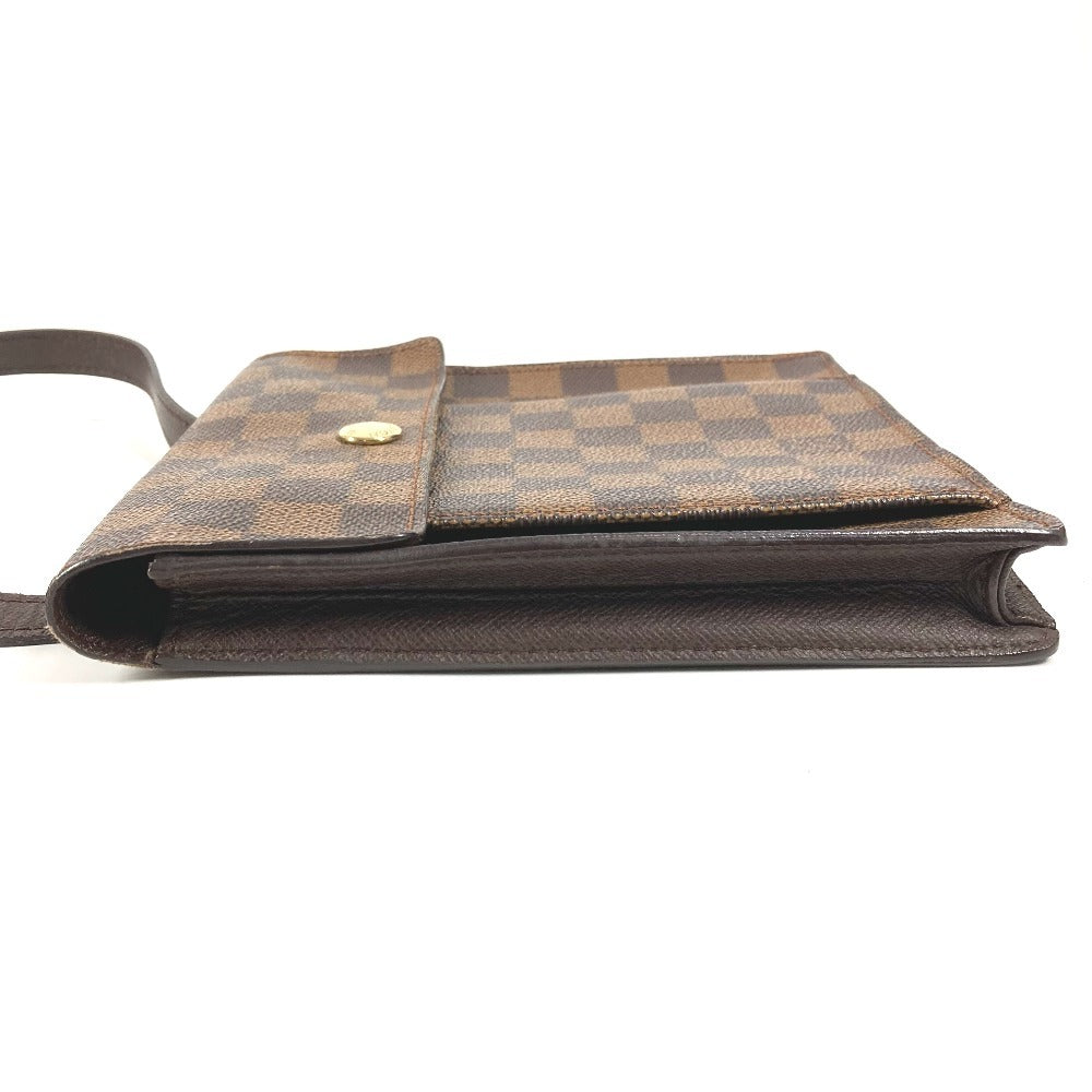 LOUIS VUITTON N45272 ダミエ ピムリコ ポシェット 斜め掛け フラップ ショルダーバッグ ダミエキャンバス ユニセックス エベヌ ブラウン