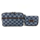 LOEWE アナグラム ロゴ ウエストバッグ クロス ショルダーバッグ ベルトバッグ ボディバッグ PVC/レザー ユニセックス ブルー