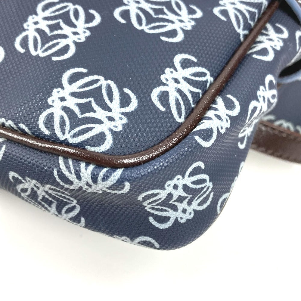 LOEWE アナグラム ロゴ ウエストバッグ クロス ショルダーバッグ ベルトバッグ ボディバッグ PVC/レザー ユニセックス ブルー