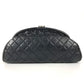 CHANEL CC ココマーク がま口 キルティング セカンドバッグ ポーチ ロゴ クラッチバッグ レザー レディース ブラック