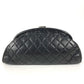 CHANEL CC ココマーク がま口 キルティング セカンドバッグ ポーチ ロゴ クラッチバッグ レザー レディース ブラック