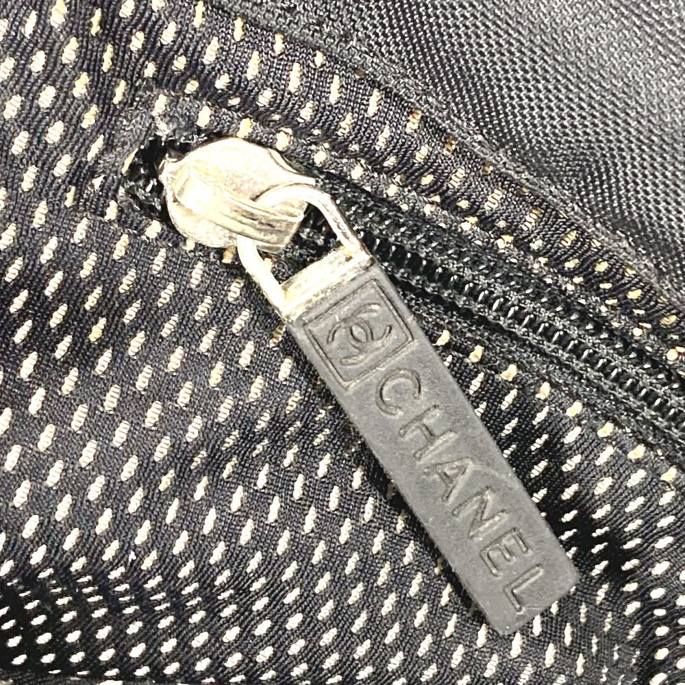 CHANEL Sport CC Coco Mark Logo Messenger Bag, Crossbody Bag, Flap Shoulder Bag, Coated Canvas, Women's, Black