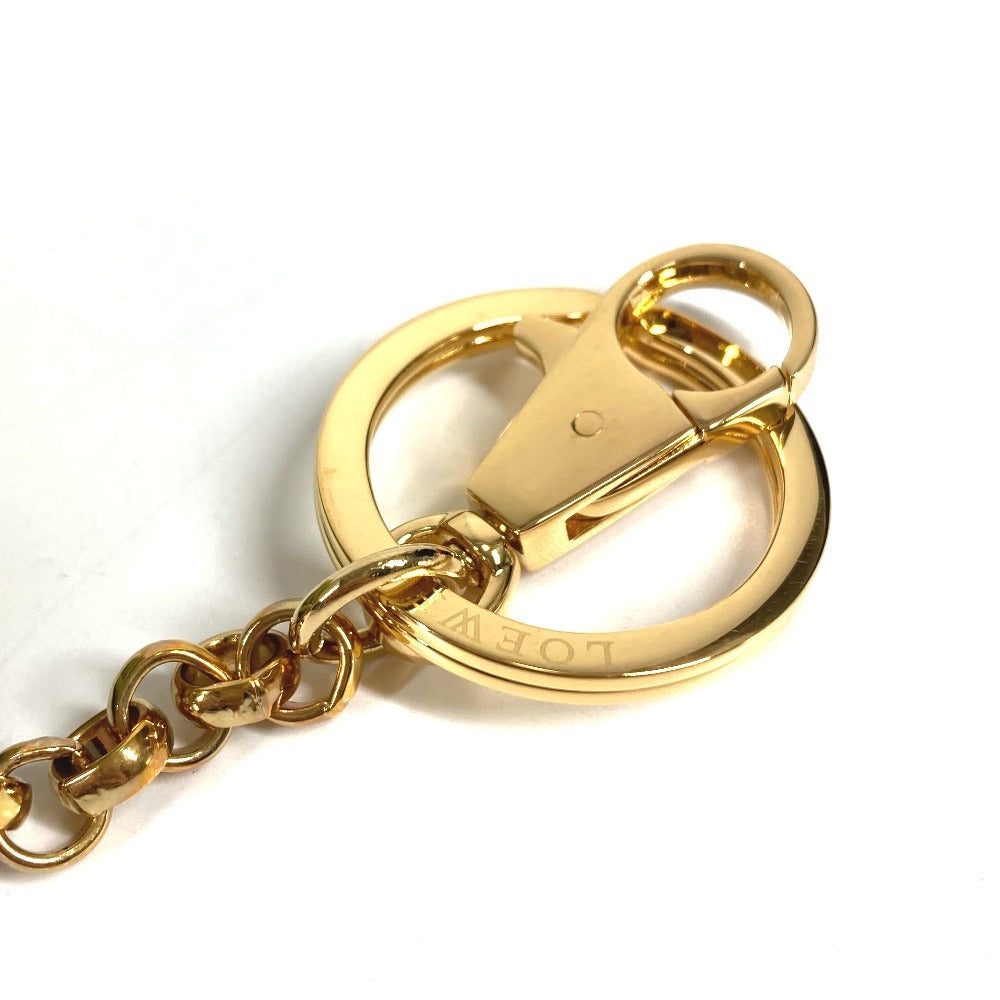 LOEWE Amazona Anagram Logo Charm Bag Charm Keychain Leather Unisex Green
