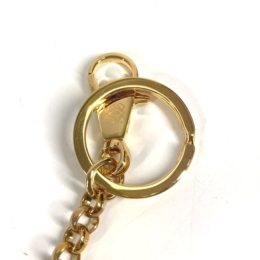LOEWE Amazona Anagram Logo Charm Bag Charm Keychain Leather Unisex Green