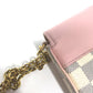 LOUIS VUITTON N60235 Damier Azur Pochette Felicie GM Chain Wallet Long Wallet Shoulder Bag Damier Azur Canvas Women's White