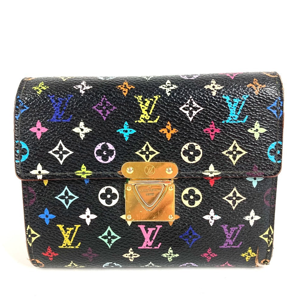 Louis Vuitton M58015 Multi-Monogram Color Portefeuille Koala Compact Wallet, Tri-fold Wallet, Monogram Multicolor Canvas, Women's, Noir, Black