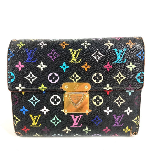 Louis Vuitton M58015 Multi-Monogram Color Portefeuille Koala Compact Wallet, Tri-fold Wallet, Monogram Multicolor Canvas, Women's, Noir, Black