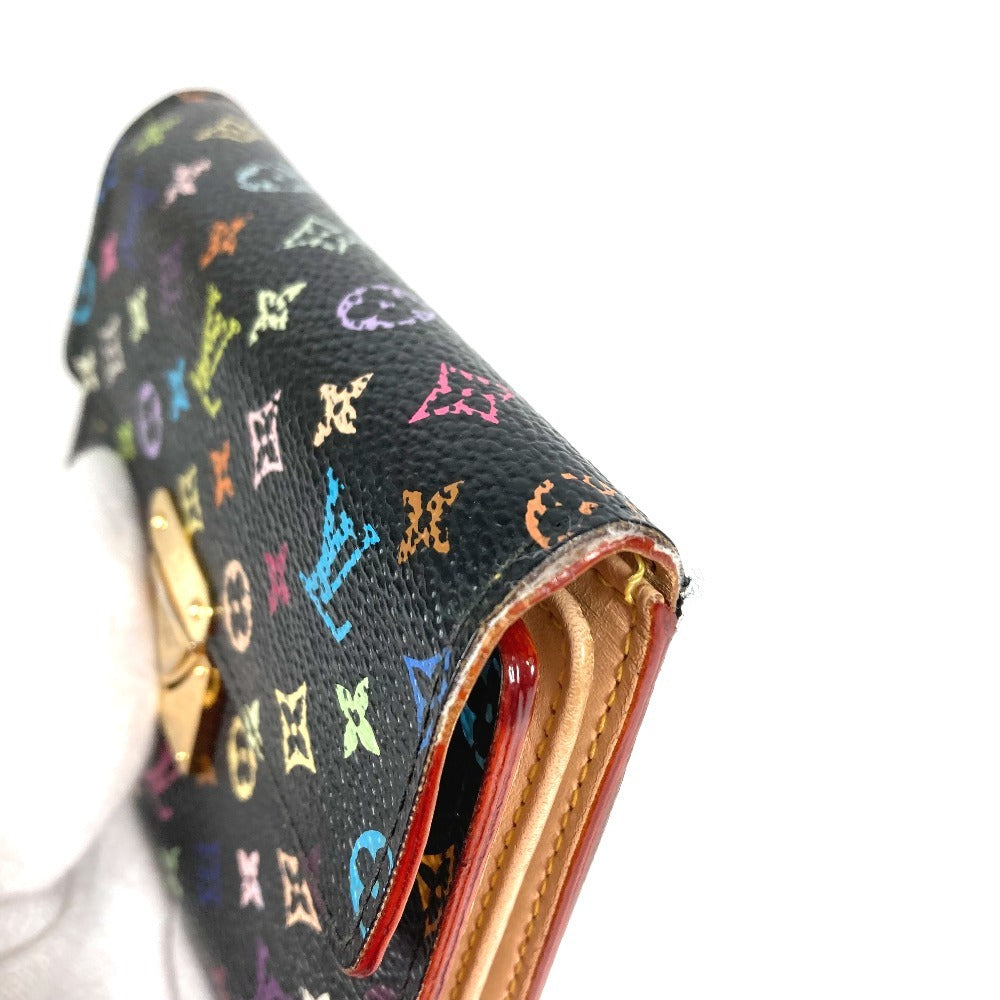 Louis Vuitton M58015 Multi-Monogram Color Portefeuille Koala Compact Wallet, Tri-fold Wallet, Monogram Multicolor Canvas, Women's, Noir, Black