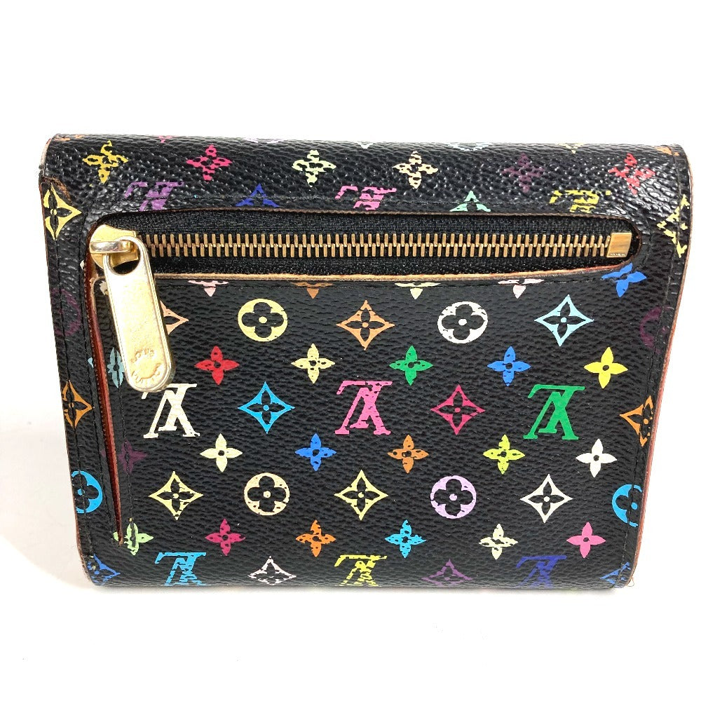 Louis Vuitton M58015 Multi-Monogram Color Portefeuille Koala Compact Wallet, Tri-fold Wallet, Monogram Multicolor Canvas, Women's, Noir, Black