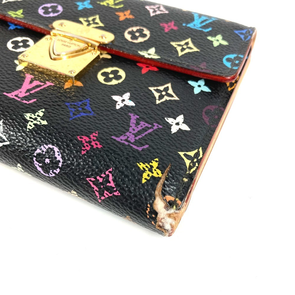 Louis Vuitton M58015 Multi-Monogram Color Portefeuille Koala Compact Wallet, Tri-fold Wallet, Monogram Multicolor Canvas, Women's, Noir, Black