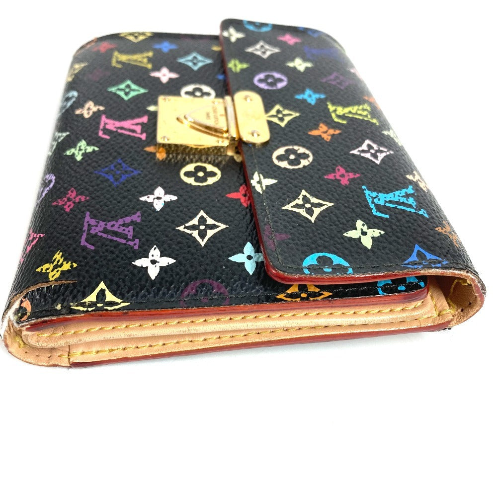 Louis Vuitton M58015 Multi-Monogram Color Portefeuille Koala Compact Wallet, Tri-fold Wallet, Monogram Multicolor Canvas, Women's, Noir, Black