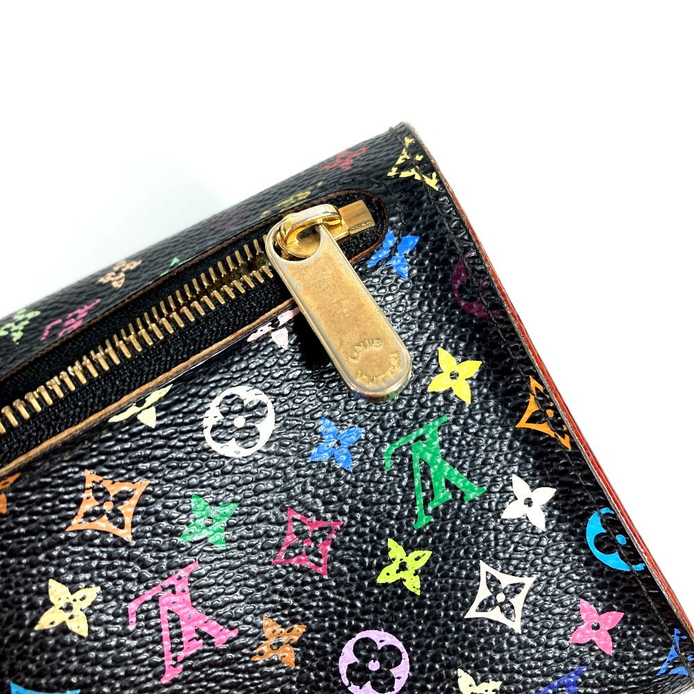 Louis Vuitton M58015 Multi-Monogram Color Portefeuille Koala Compact Wallet, Tri-fold Wallet, Monogram Multicolor Canvas, Women's, Noir, Black