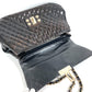 CHANEL Matelasse Quilted 2.55 CC Coco Mark Logo 2-Way Bag, Handbag, Flap Chain Tote Bag, Shoulder Bag, Enamel, Women's, Black
