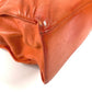 CHANEL Vintage CC Coco Mark Logo Double Chain Tote Bag, Leather Shoulder Bag, Women's, Orange