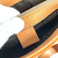 CELINE Macadam Logo Handbag/Tote Bag in Suede/Leather, Unisex, Orange