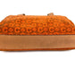 CELINE Macadam Logo Handbag/Tote Bag in Suede/Leather, Unisex, Orange
