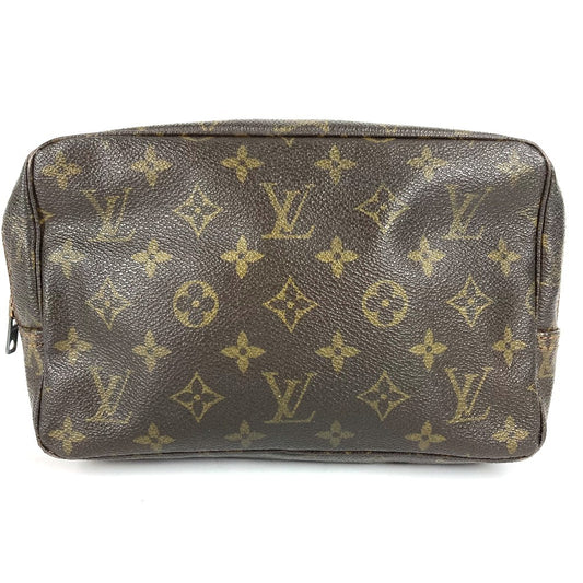 LOUIS VUITTON M47524 モノグラム トゥルーストワレット23 トゥルーストワレット 23 メイクポーチ 化粧ポーチ クラッチバッグ セカンドバッグ 化粧ポーチ モノグラムキャンバス ユニセックス ブラウン