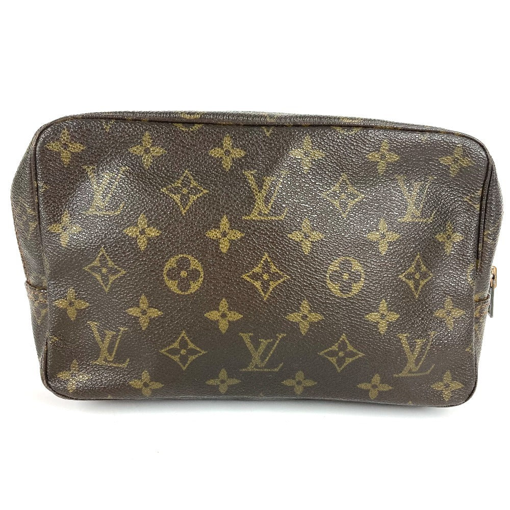 LOUIS VUITTON M47524 Monogram True Toilet 23 Makeup Pouch, Clutch Bag, Second Bag, Cosmetic Pouch, Monogram Canvas, Unisex, Brown