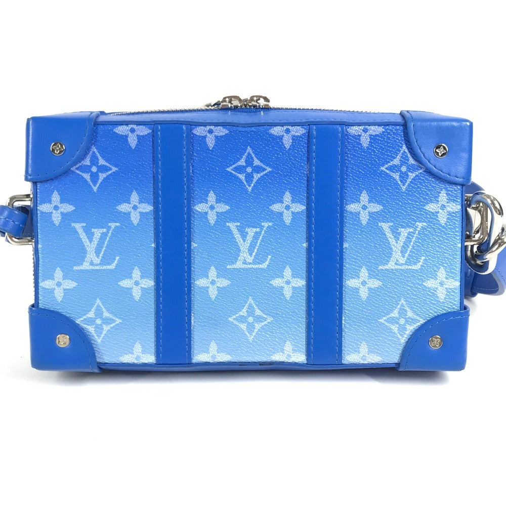 LOUIS VUITTON M45432 モノグラムクラウズ 雲 ソフトトランクウォレット 斜め掛け カバン ポシェット 長財布 クラッチバッグ ショルダーバッグ レザー ユニセックス ブルー