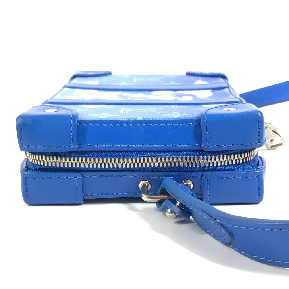 LOUIS VUITTON M45432 モノグラムクラウズ 雲 ソフトトランクウォレット 斜め掛け カバン ポシェット 長財布 クラッチバッグ ショルダーバッグ レザー ユニセックス ブルー