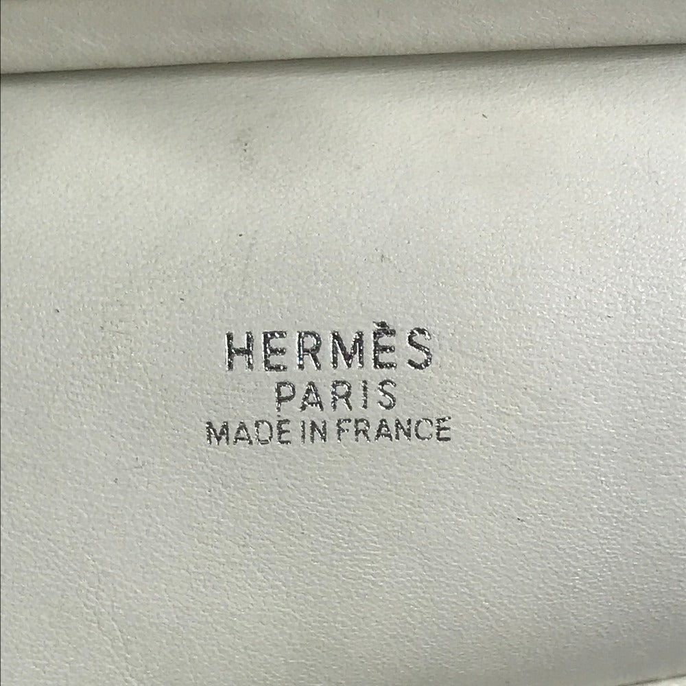 HERMES Box Bag Omnibus PM Omnibus PM Handbag Mini Boston Bag Box BOX Handbag Taurillon Clemence Unisex White