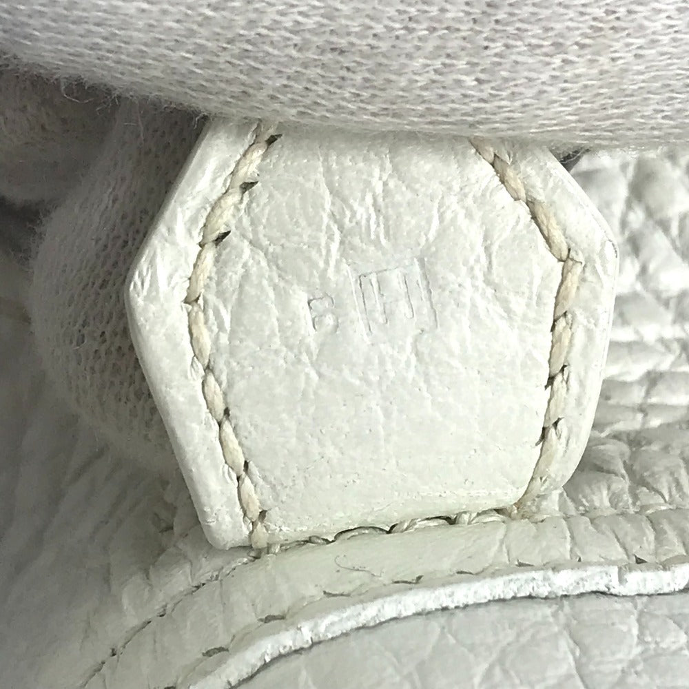 HERMES Box Bag Omnibus PM Omnibus PM Handbag Mini Boston Bag Box BOX Handbag Taurillon Clemence Unisex White
