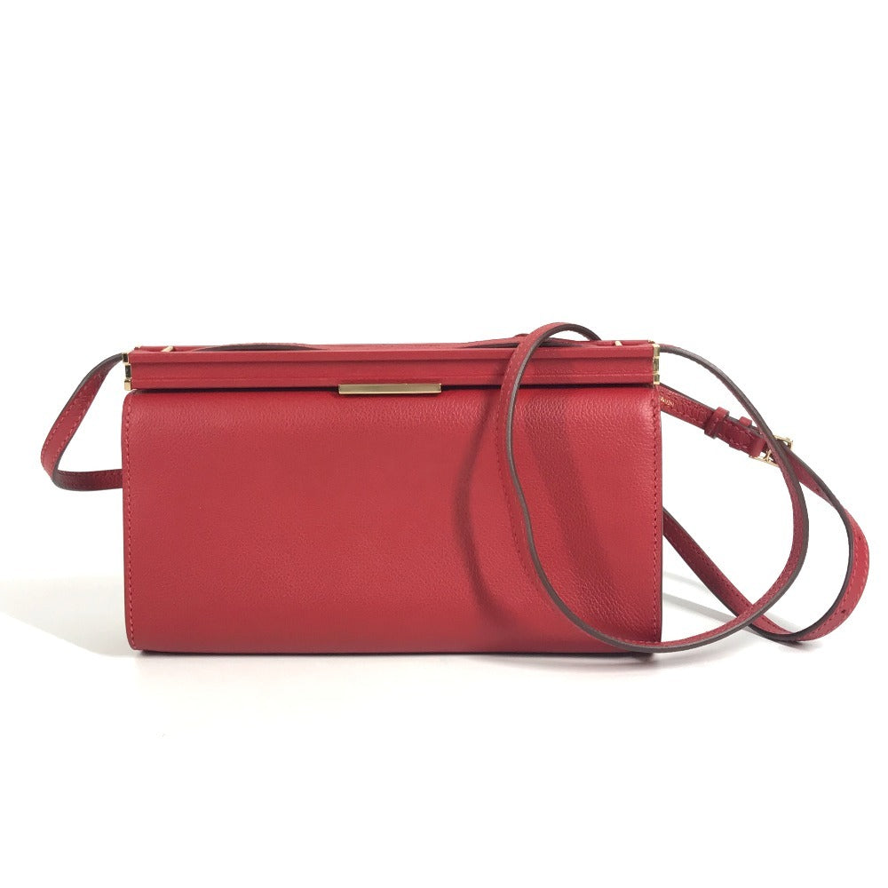 HERMES Clic H21 2-Way Bag, Crossbody Bag, Clutch Bag, Shoulder Bag, Women's, Rouge Piment Red