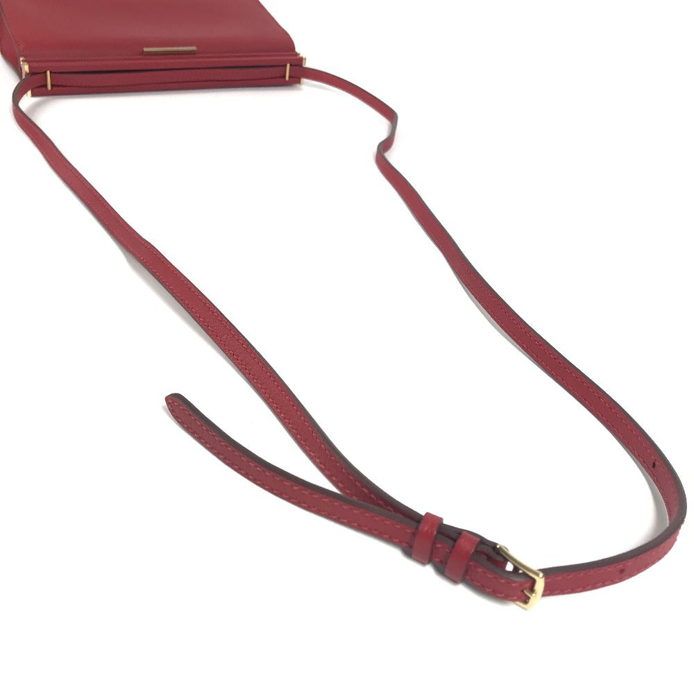 HERMES Clic H21 2-Way Bag, Crossbody Bag, Clutch Bag, Shoulder Bag, Women's, Rouge Piment Red
