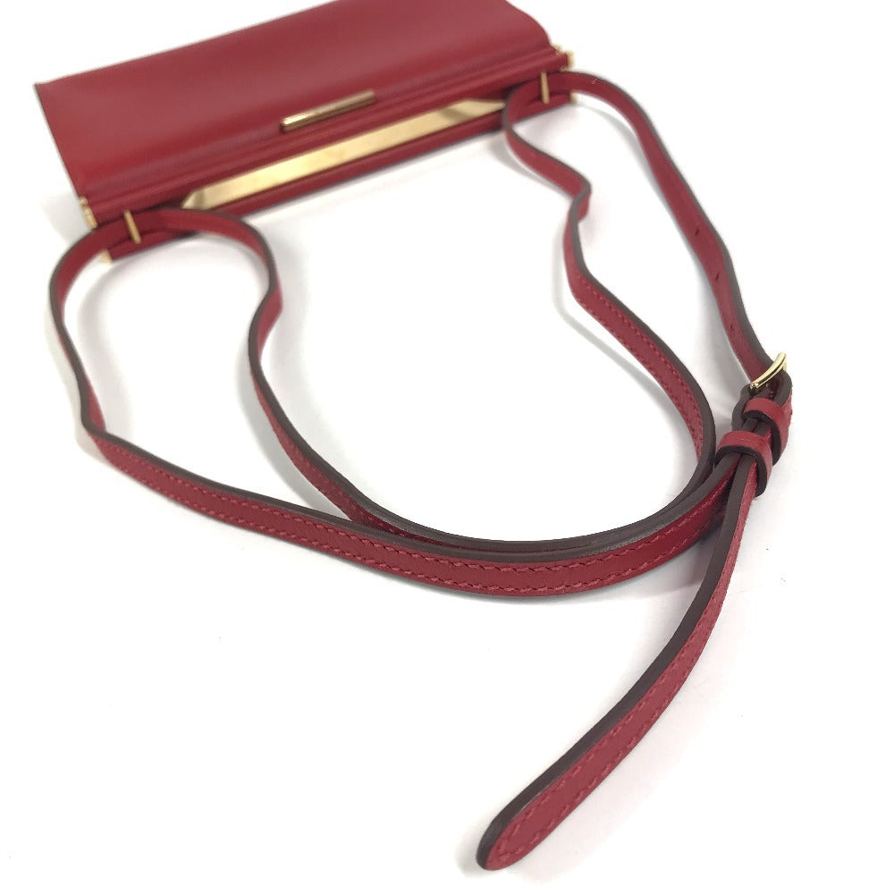 HERMES Clic H21 2-Way Bag, Crossbody Bag, Clutch Bag, Shoulder Bag, Women's, Rouge Piment Red