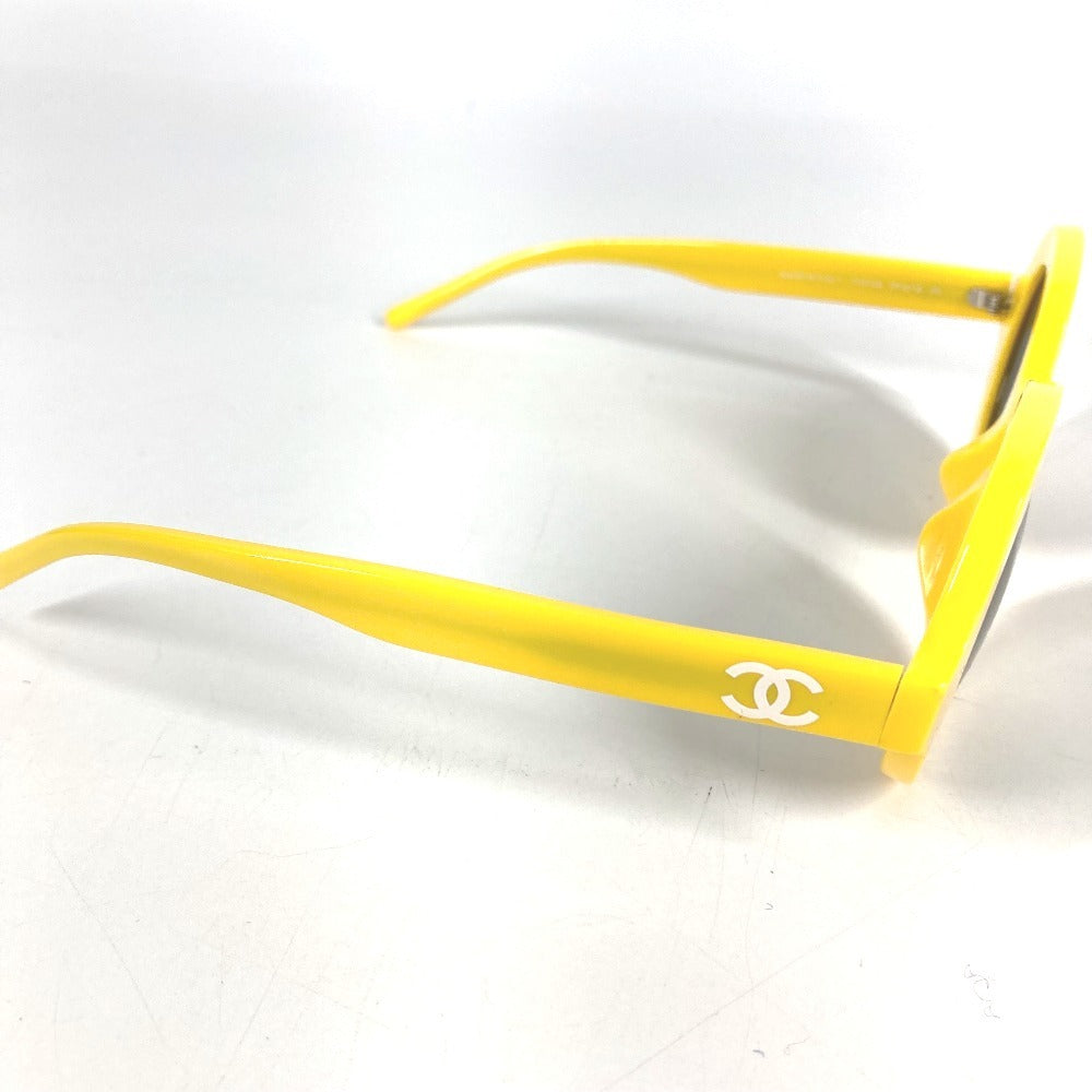 CHANEL 71314A ロゴ ファレルウィリアムス PHARREL めがね メガネ アイウェア 眼鏡 サングラス プラスチック レディース イエロー