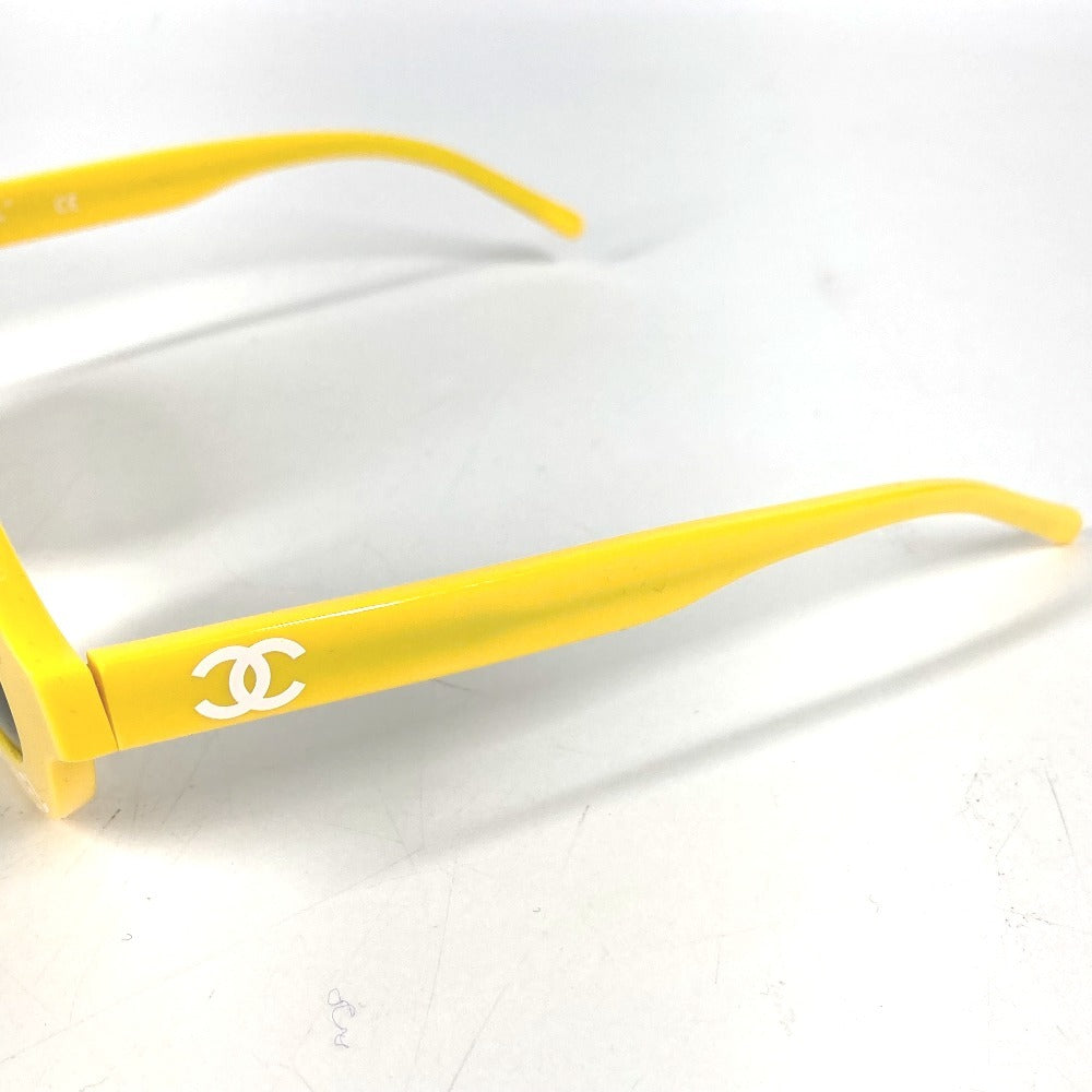 CHANEL 71314A ロゴ ファレルウィリアムス PHARREL めがね メガネ アイウェア 眼鏡 サングラス プラスチック レディース イエロー