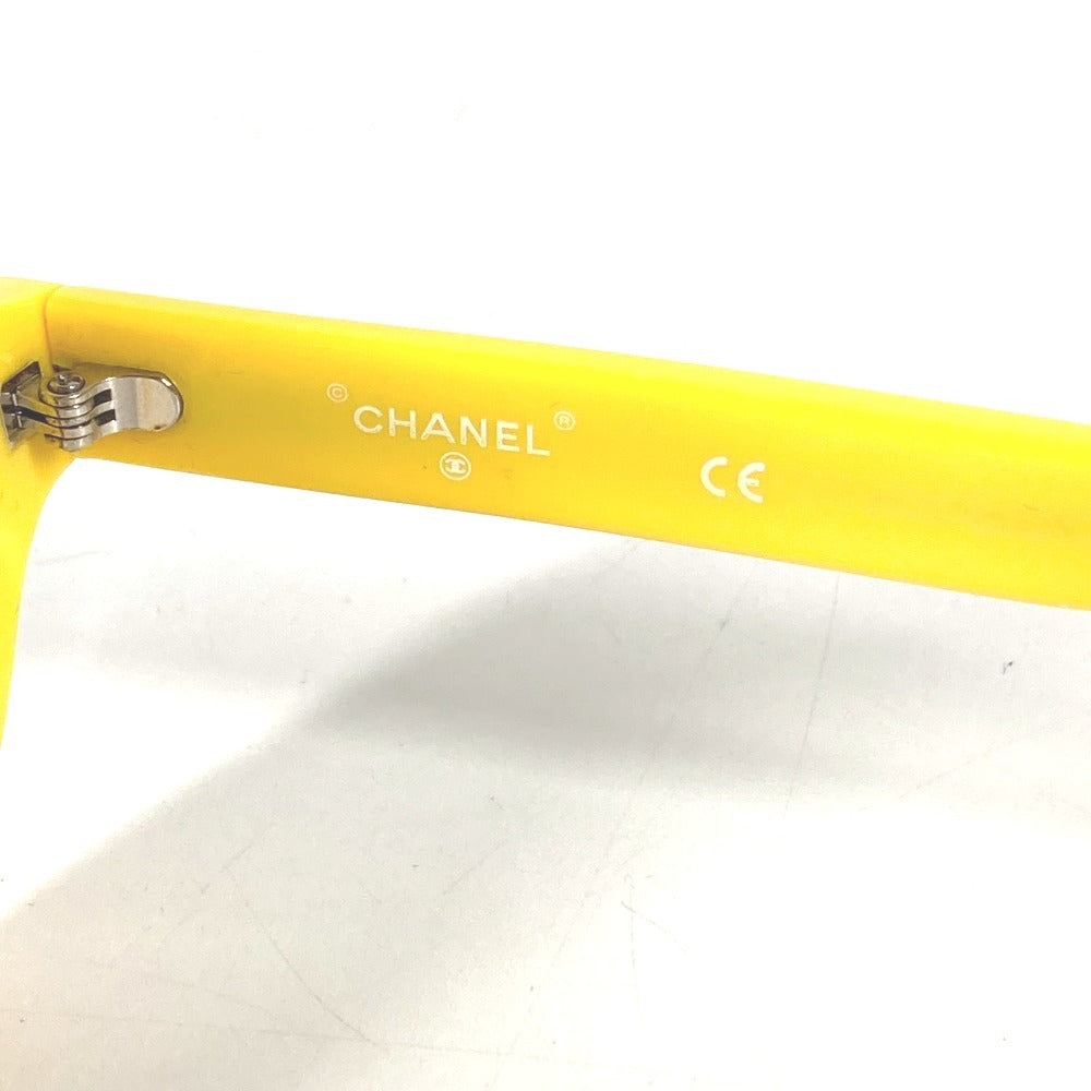 CHANEL 71314A ロゴ ファレルウィリアムス PHARREL めがね メガネ アイウェア 眼鏡 サングラス プラスチック レディース イエロー