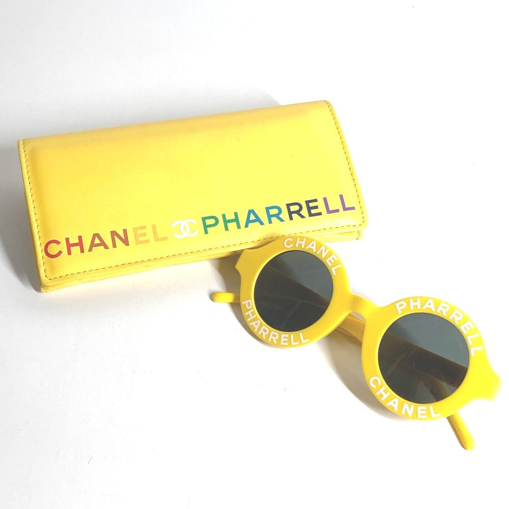CHANEL 71314A ロゴ ファレルウィリアムス PHARREL めがね メガネ アイウェア 眼鏡 サングラス プラスチック レディース イエロー
